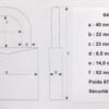 64TI40 dimension cadenas 64TI/40