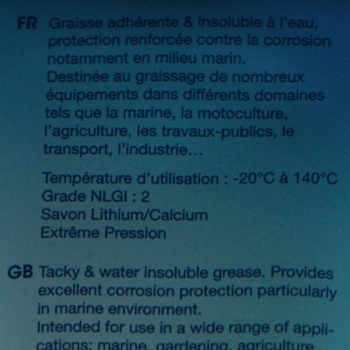 AQUA GREASE YACCO
